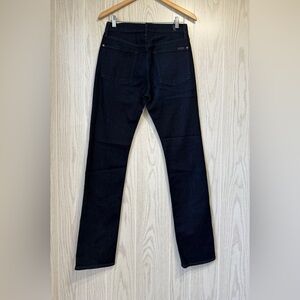 7 For All Mankind Mens Dark Blue Standard Fit Straight Leg Jeans Size 28 NWOT